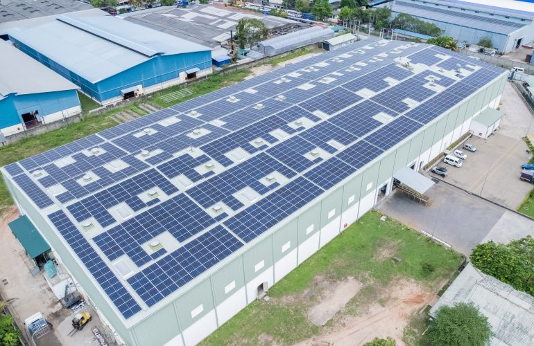 alumex prime ja-ela warehouse rooftop solar installation by hayleys solar