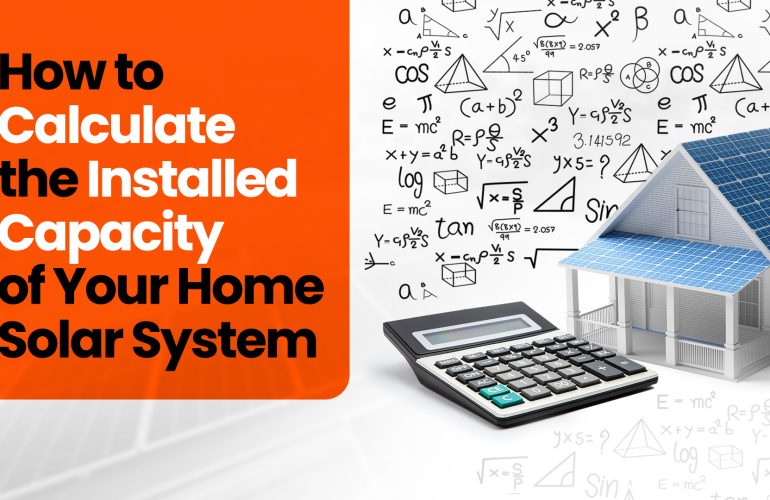 Calculating the optimal capacity for your home solar system.