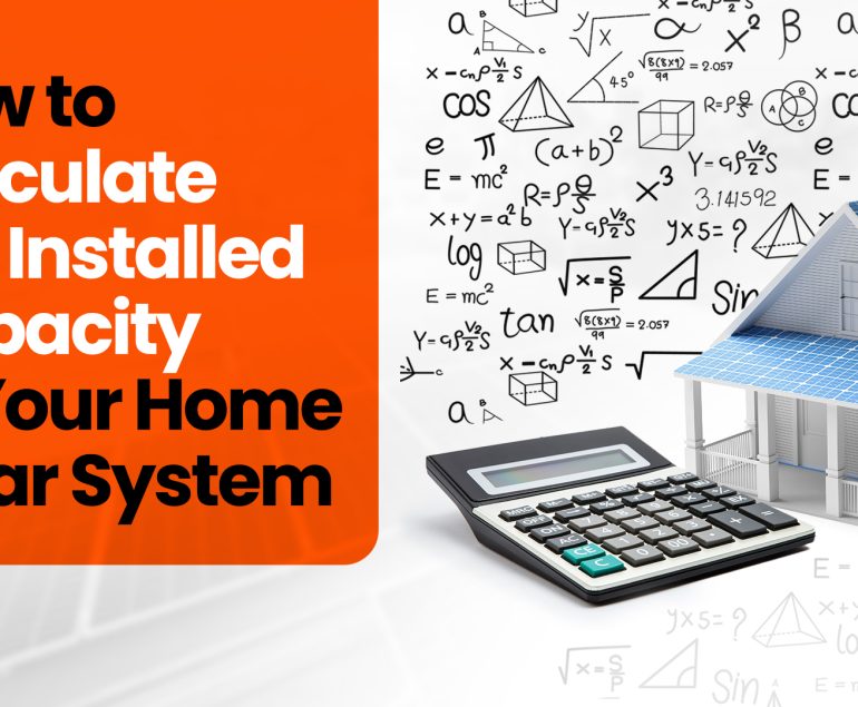 Calculating the optimal capacity for your home solar system.