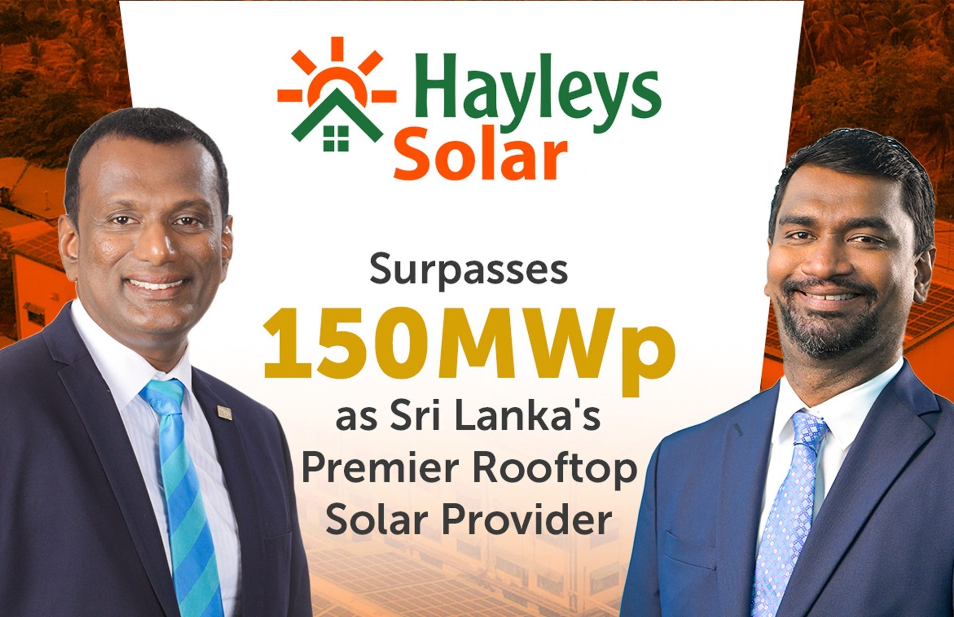 Hayleys Solar sets a national record by surpassing 150MWp in rooftop installtions