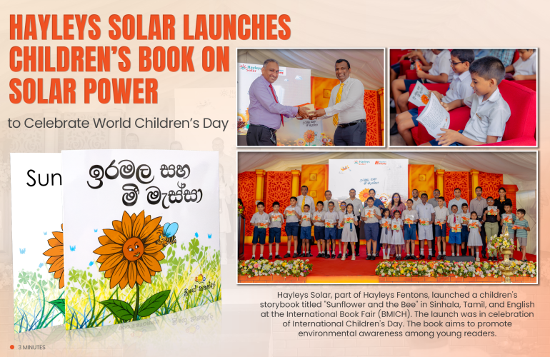 hayleys solar launches children's book on solar power for world children's day