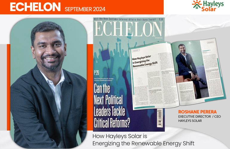 roshane perera in Echelon on renewable energy shift