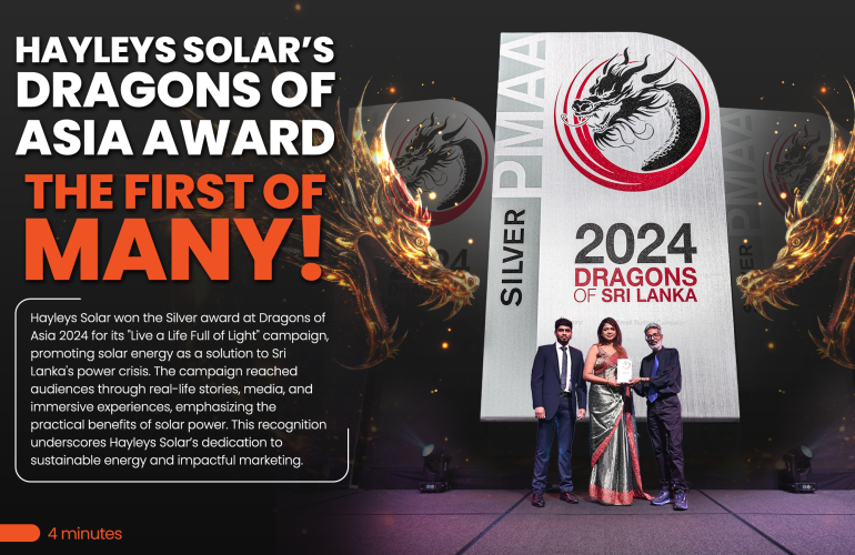 hayleys solar wins silver at dragons of asia 2024 awards